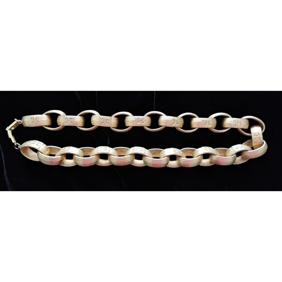 Vtg Givenchy Necklace Paris Runway Statement Chunky Chain Gold Plated Estate - Picture 4 of 7